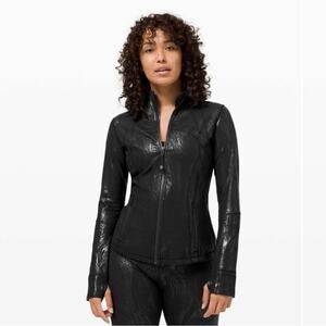 Lululemon Define Jacket Shine NEW!Acclimatize Black Black Foil SZ 4 NWT